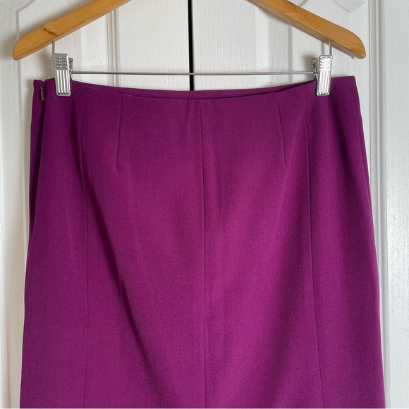 NWT MM Lafleur Noho Skirt Women’s 8 Deep Plum Purple Straight Pencil Corporate - Picture 5 of 15